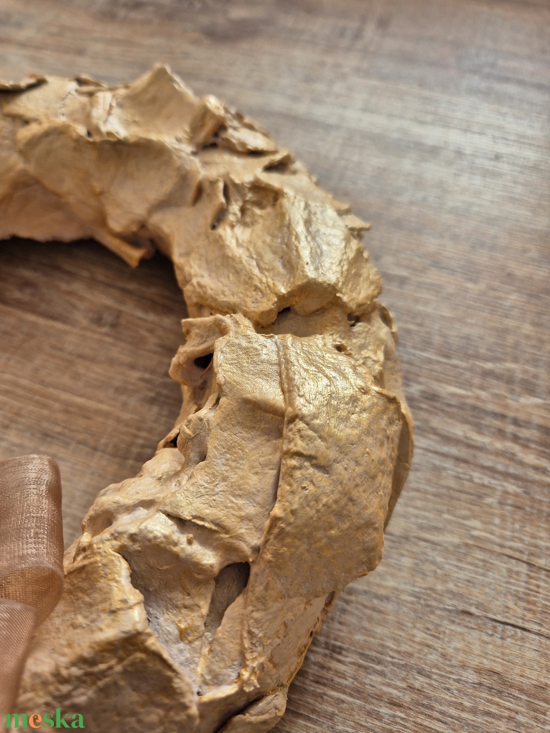 Ünnepi ajtó kopogtató masnival - karácsony - adventi díszek - adventi ajtódísz - Meska.hu