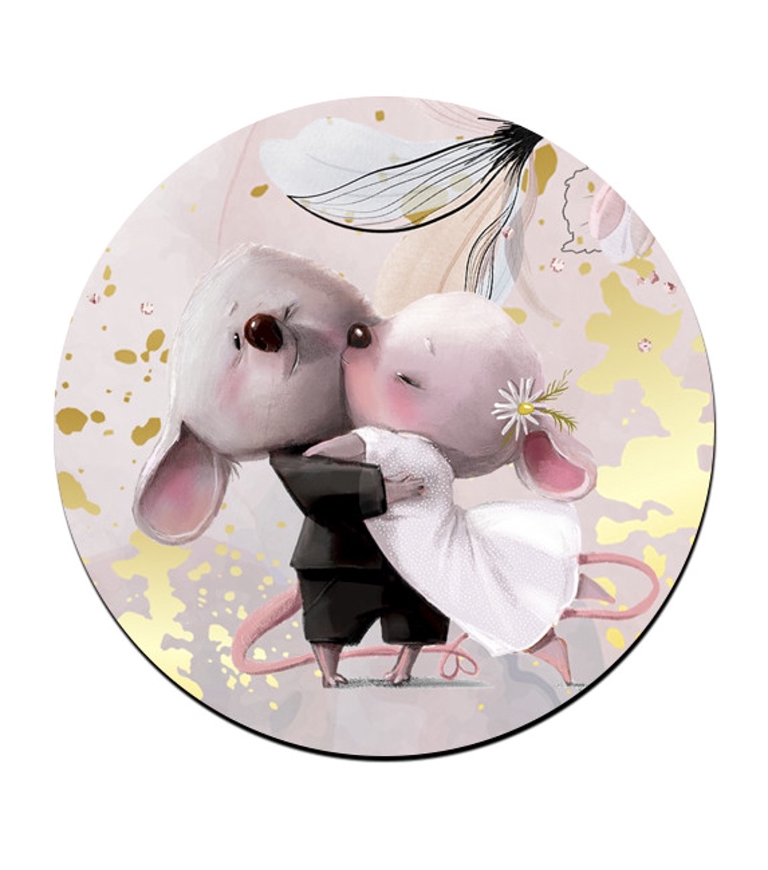 A legcukibb Egér Pár mintás bögre alátét -  - Meska.hu