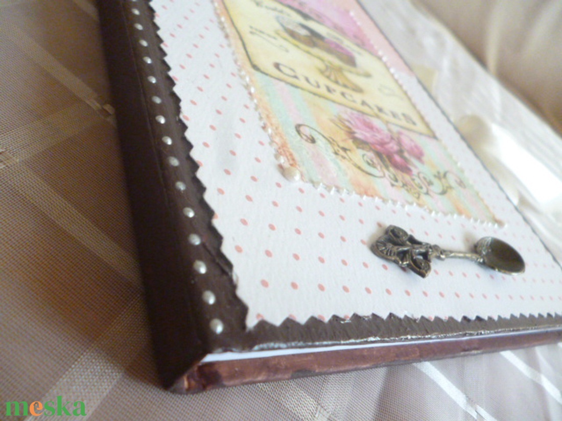 Vintage receptes könyv - otthon & életmód - konyhafelszerelés, tálalás - sütés, főzés - receptfüzet - Meska.hu Vintage receptes könyv - otthon & életmód - konyhafelszerelés, tálalás - sütés, főzés - receptfüzet - Meska.hu