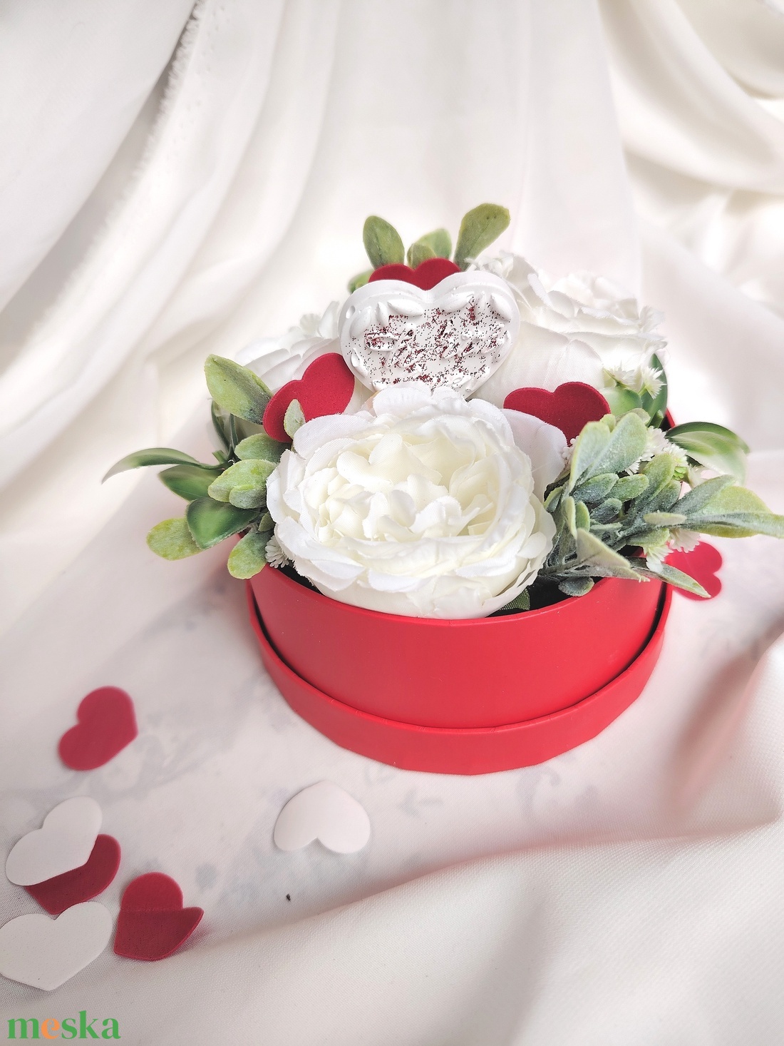 Valentin napi virágbox - otthon & életmód - dekoráció - Meska.hu