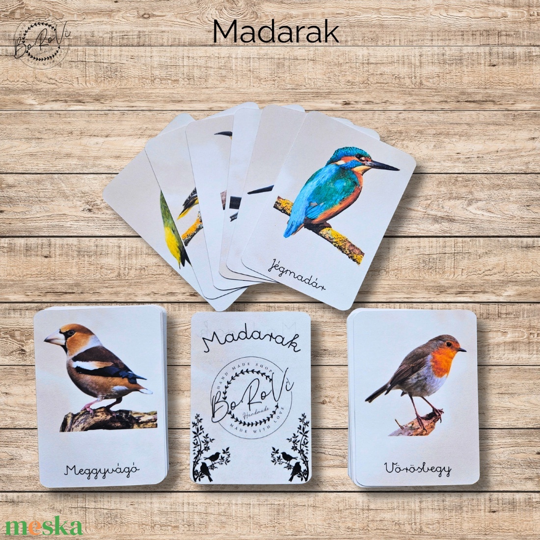 Madarak kártyacsomag DIGITÁLIS  - játék & sport - táblajáték és kártyajáték - kártya - Meska.hu
