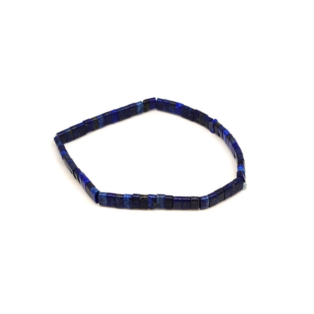 Lapis lazuli téglalap szemes karkötő 5x3mm - ékszer - karkötő - ásványkarkötő - Meska.hu