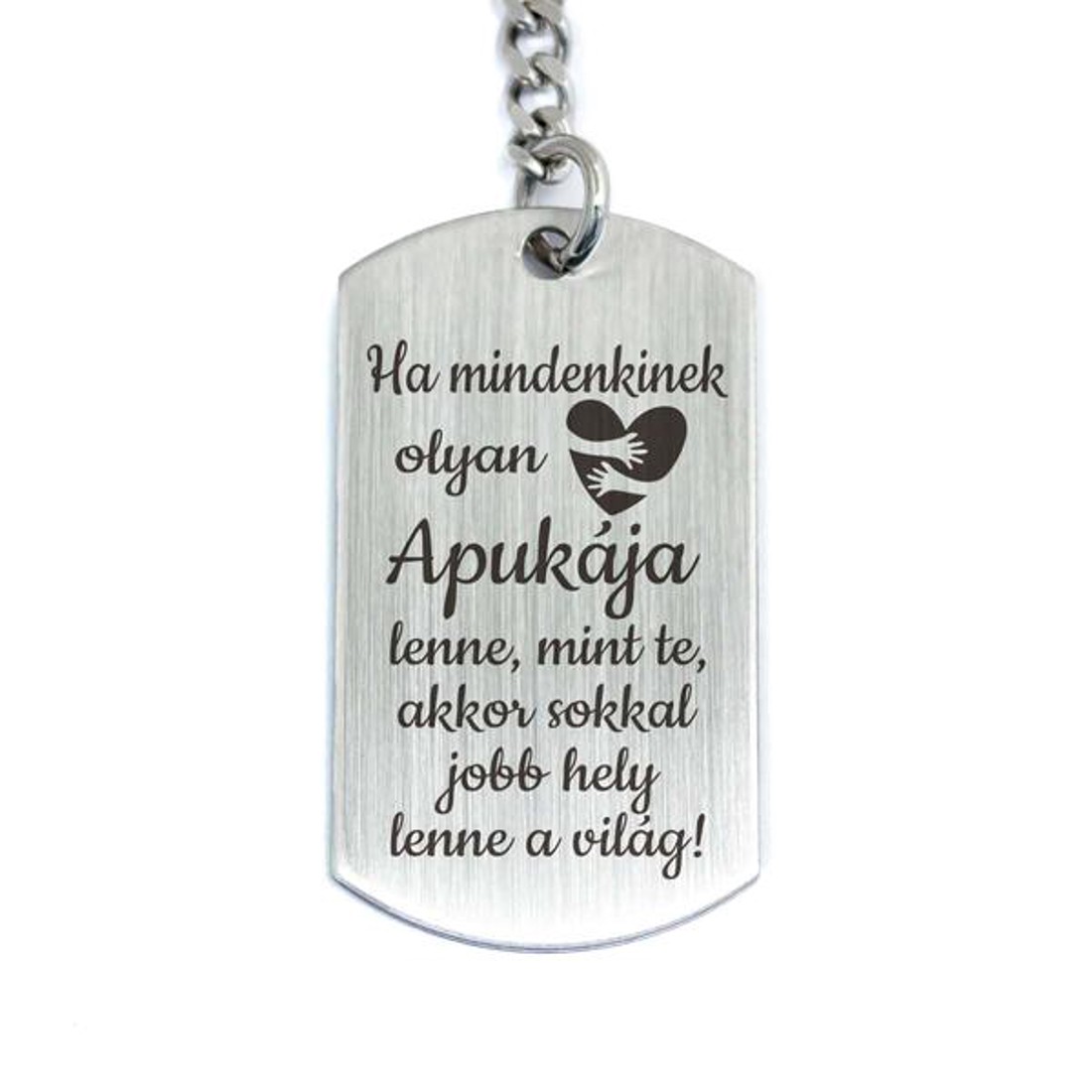 Olyan Apukája lenne acél medálos kulcstartó - táska & tok - kulcstartó & táskadísz - kulcstartó - Meska.hu Olyan Apukája lenne acél medálos kulcstartó - táska & tok - kulcstartó & táskadísz - kulcstartó - Meska.hu