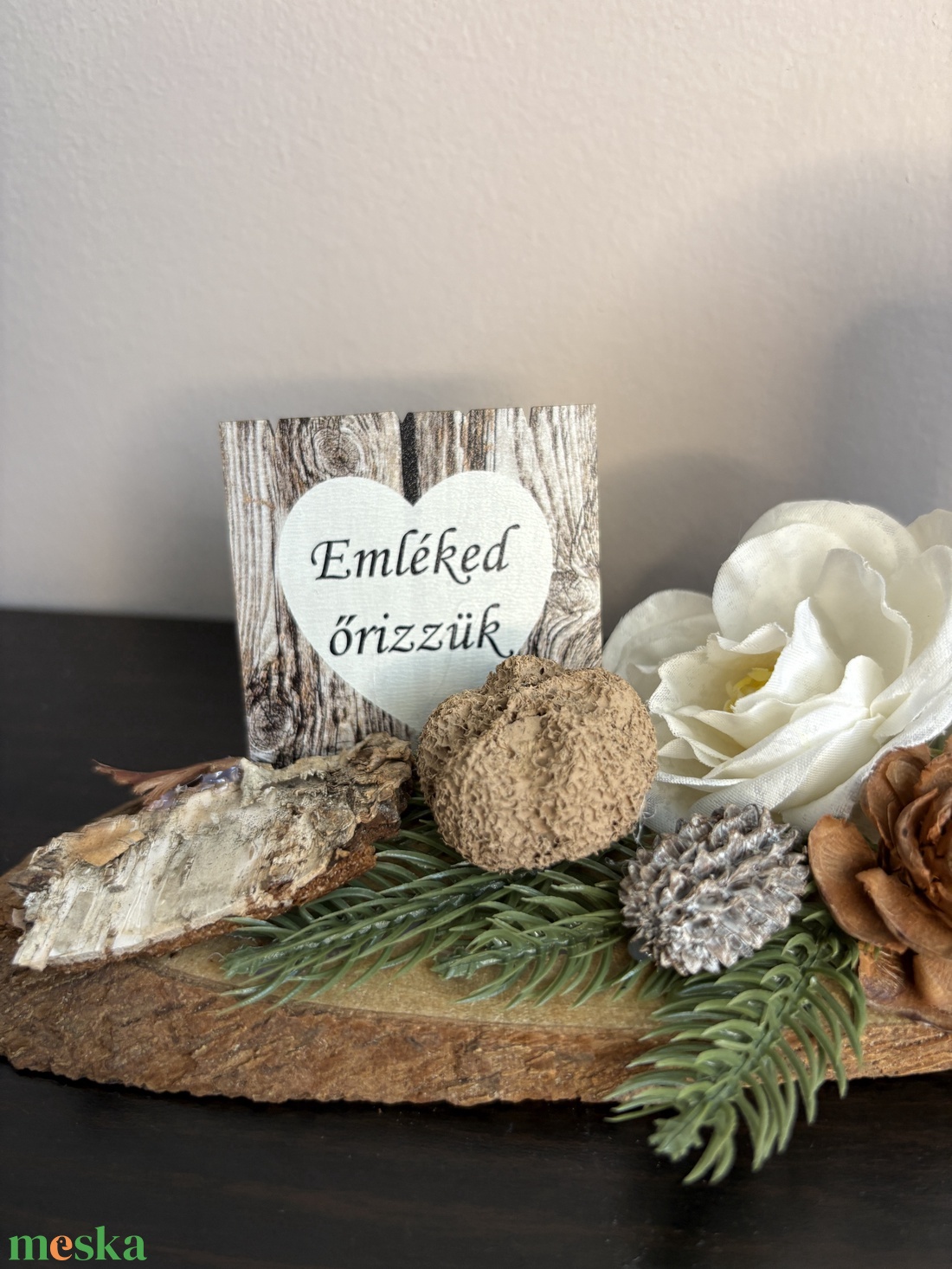 Mindenszenteki kegyeleti dísz fa alappal, temető dísz, sírdísz - otthon & életmód - vallás - temetkezési tárgy - Meska.hu Mindenszenteki kegyeleti dísz fa alappal, temető dísz, sírdísz - otthon & életmód - vallás - temetkezési tárgy - Meska.hu
