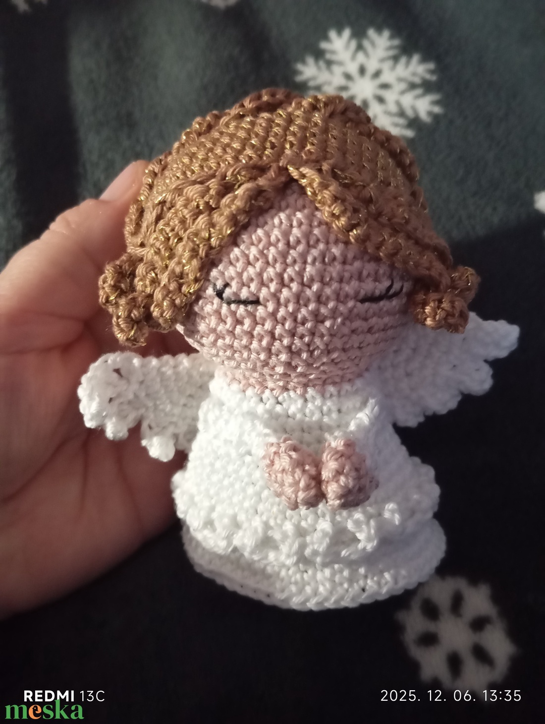 Angyalka - karácsony - karácsonyi lakásdekoráció - karácsonyi manók, figurák - Meska.hu