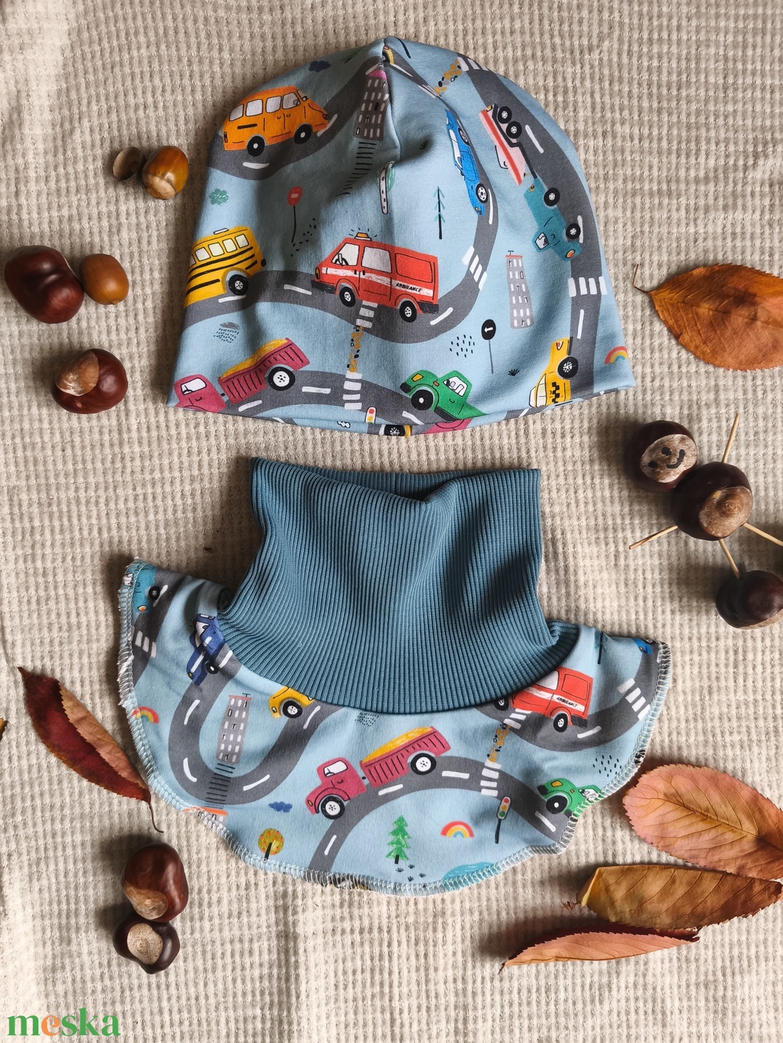 Sapka-sál szett, átmeneti időre - ruha & divat - sál, sapka, kendő - sapka & sál szett - Meska.hu