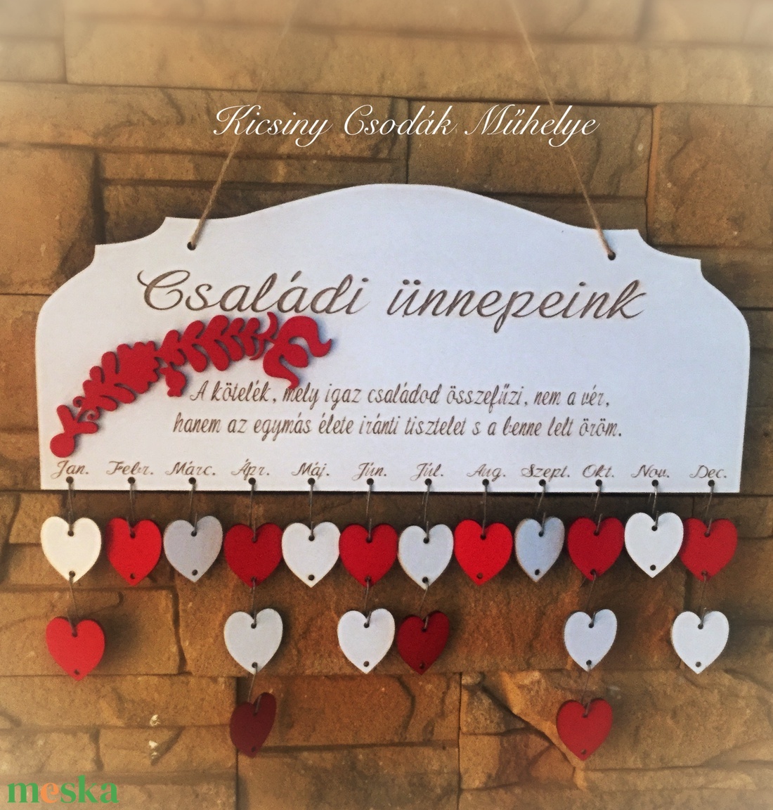 Szülinapi öröknaptár - otthon & életmód - dekoráció - fali és függő dekoráció - falinaptár & öröknaptár - Meska.hu
