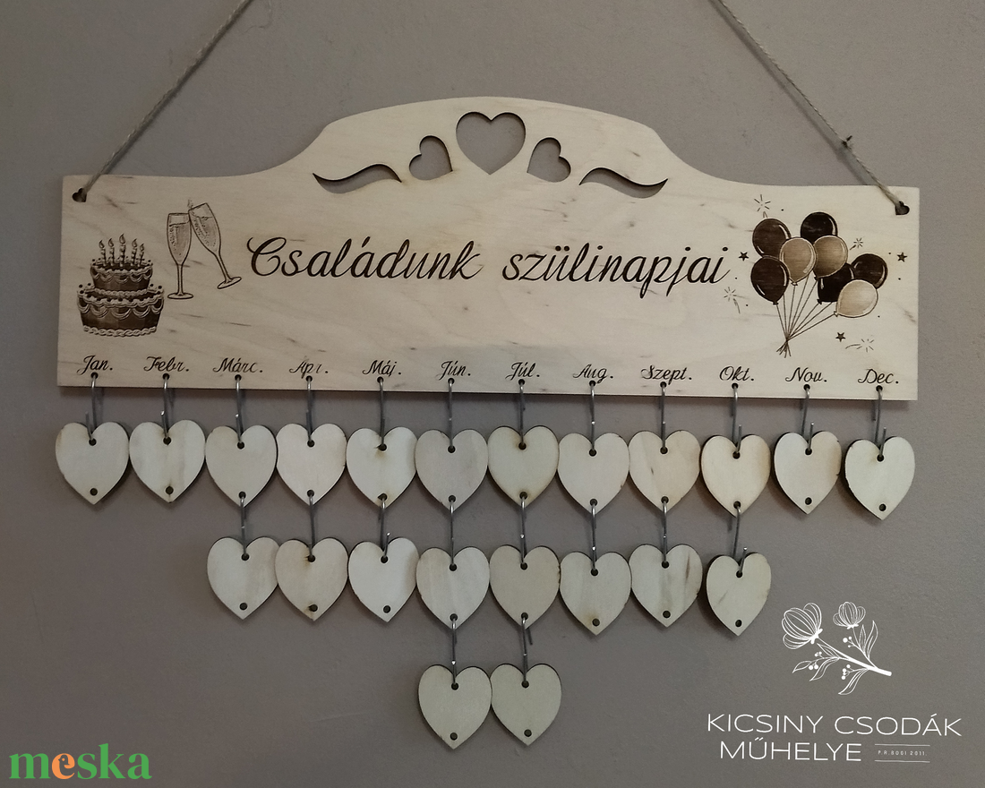 Szülinapi öröknaptár - otthon & életmód - dekoráció - fali és függő dekoráció - falinaptár & öröknaptár - Meska.hu Szülinapi öröknaptár - otthon & életmód - dekoráció - fali és függő dekoráció - falinaptár & öröknaptár - Meska.hu