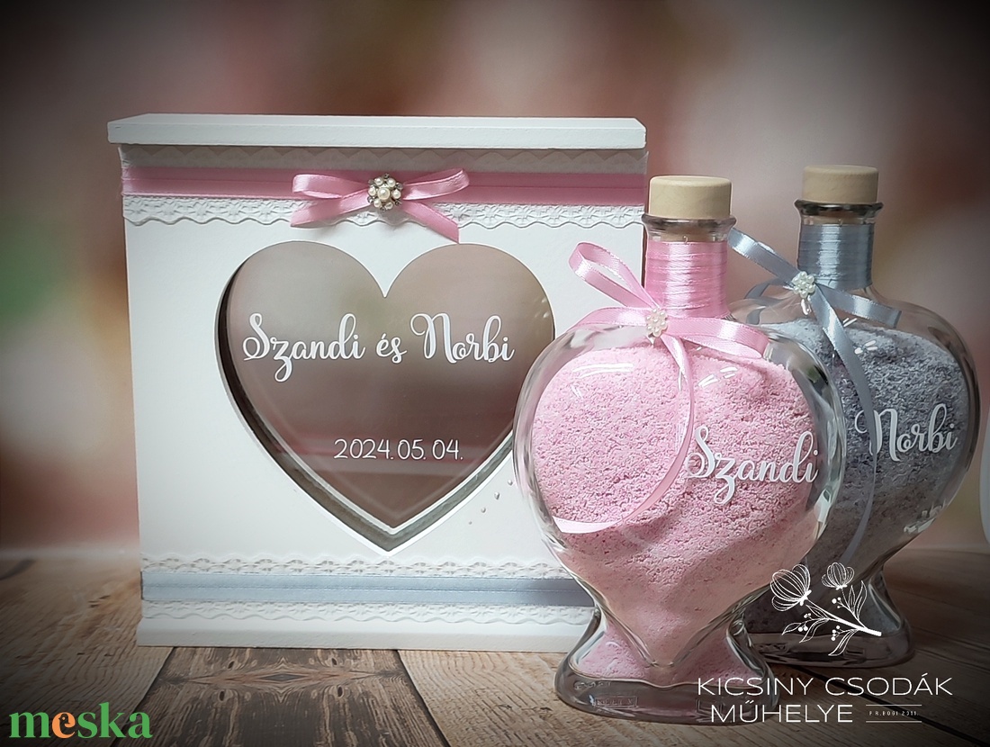 Esküvői homoköntő szett - esküvő - esküvői szett - Meska.hu