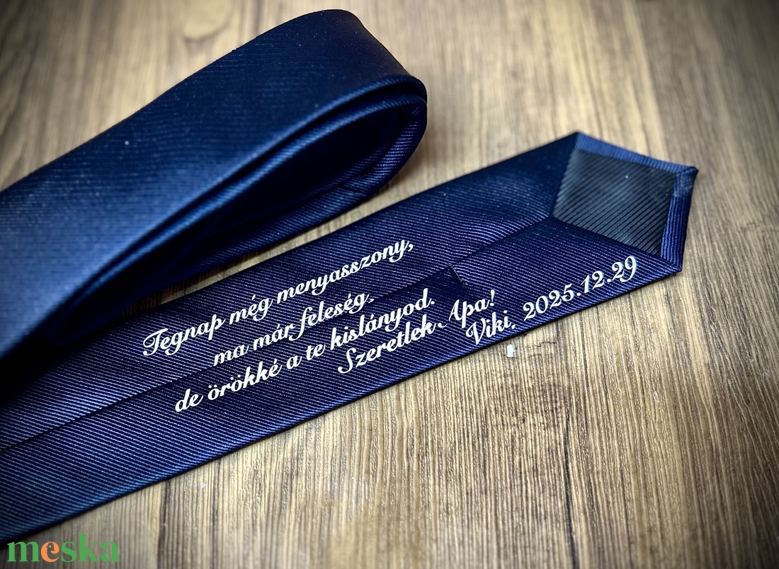 Örömapa nyakkendő, tanúfelkérő - esküvő - kiegészítők - nyakkendő - Meska.hu