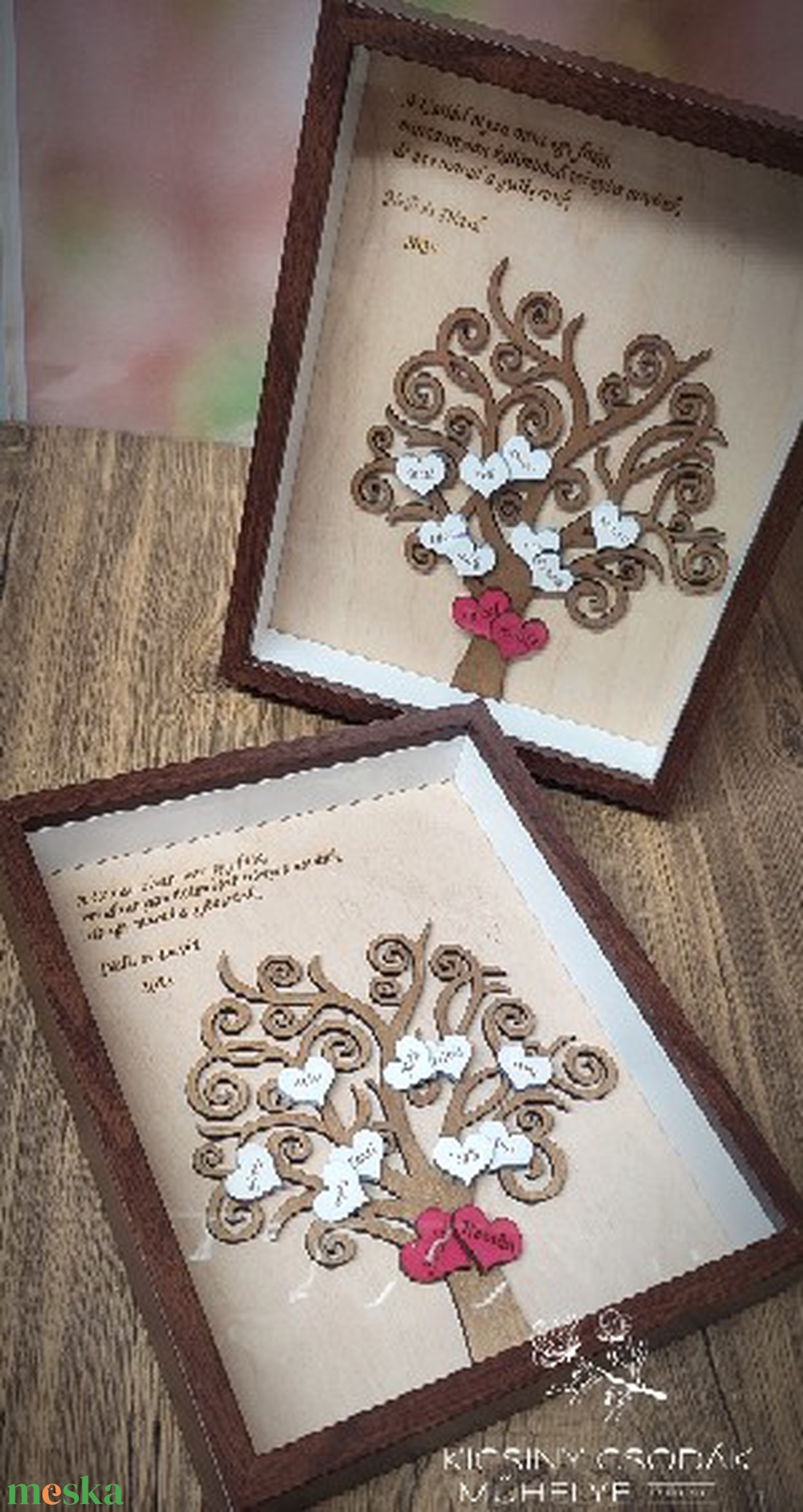 Szülőköszöntő családfa kép esküvőre � egyedi névre szóló ajándék örömszülőknek, nagyszülőknek � keretes családfa dekorác - esküvő - emlék & ajándék - szülőköszöntő ajándék - Meska.hu