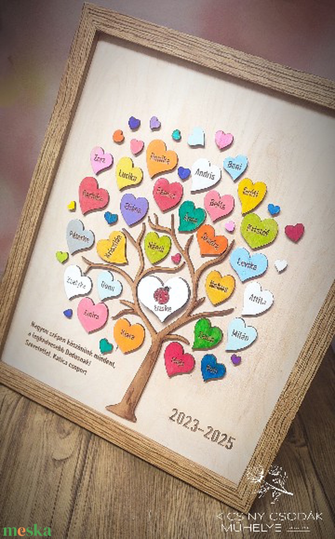 Egyedi gravírozott emlékfa � ballagási köszönő ajándék óvónéninek, dadusnak, tanítóméninek. - otthon & életmód - dekoráció - kép & falikép - fából készült kép - Meska.hu