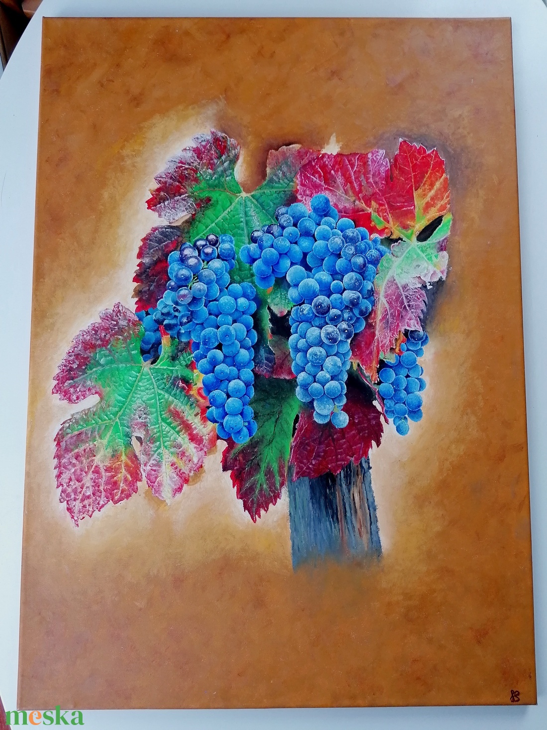 Őszi szőlőtőke - művészet - festmény - olajfestmény - Meska.hu Őszi szőlőtőke - művészet - festmény - olajfestmény - Meska.hu