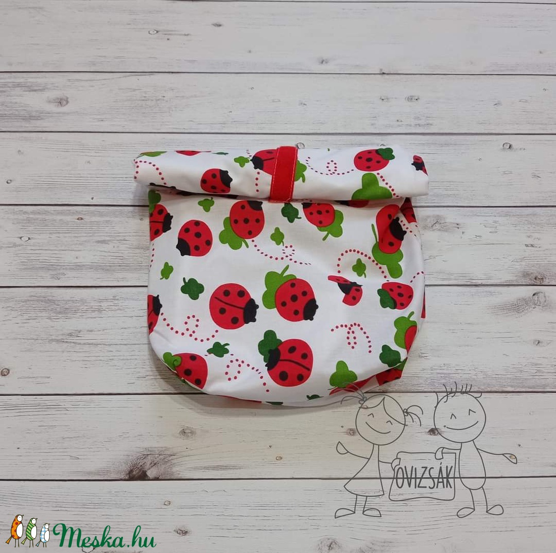 Uzsonnás zsák - Katica mintás - táska & tok - bevásárlás & shopper táska - kenyeres zsák - Meska.hu Uzsonnás zsák - Katica mintás - táska & tok - bevásárlás & shopper táska - kenyeres zsák - Meska.hu