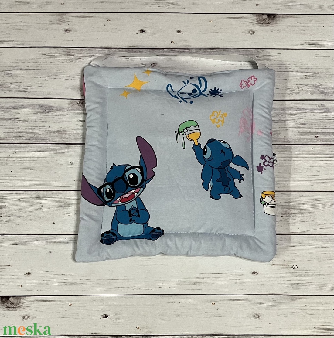 Székpárna iskolába - Stitch - otthon & életmód - lakástextil - székpárna, huzat - Meska.hu