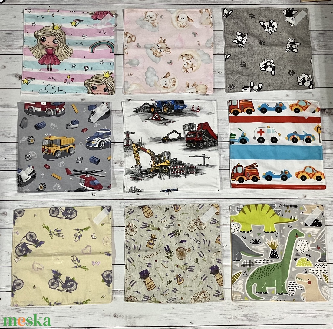 Textil szavéta / újraszalvéta, többféle minta - táska & tok - uzsonna- & ebéd tartó - szendvics csomagoló - Meska.hu