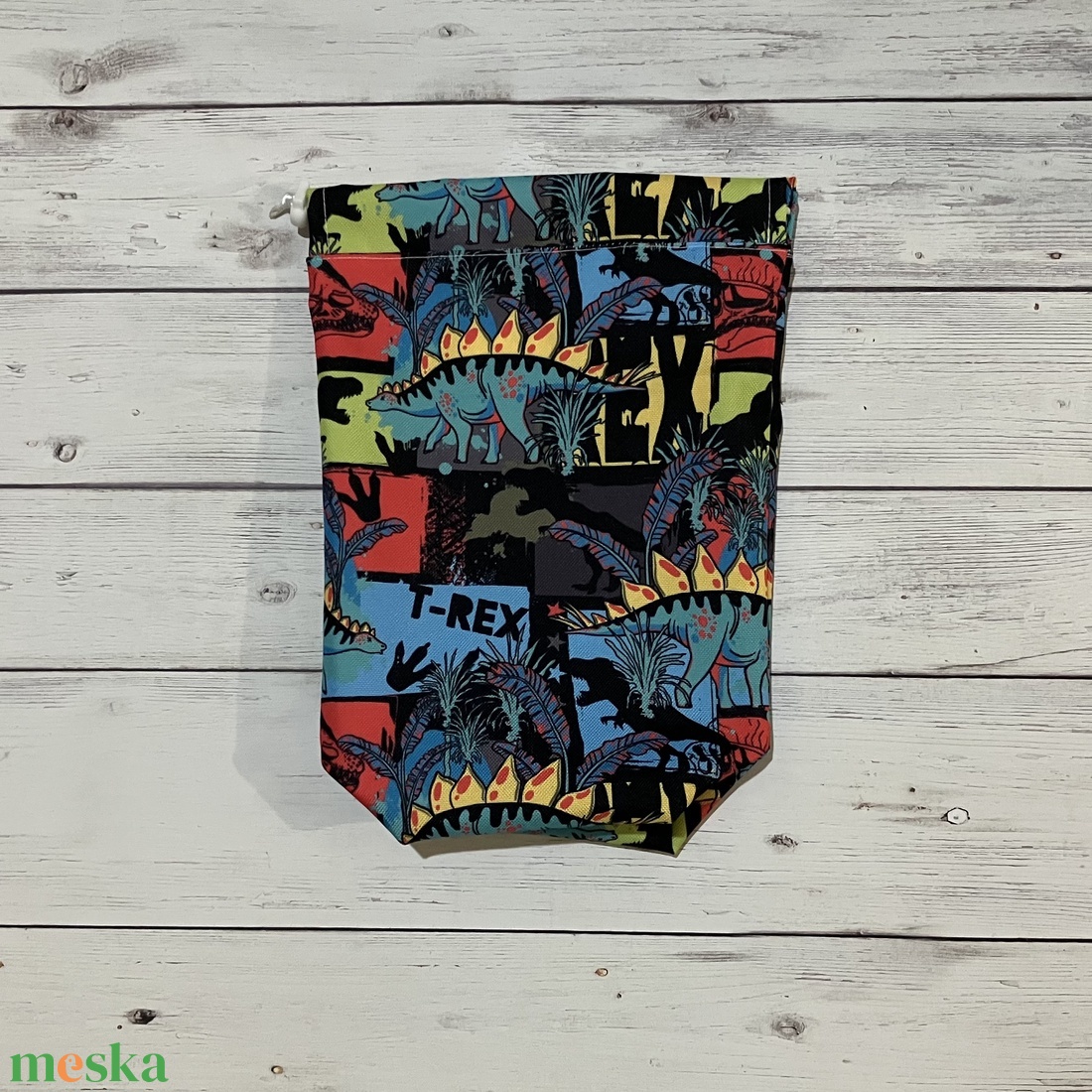 Tisztasági zsák - dínó minta - játék & sport - ovis felszerelés - egyéb ovis kiegészítő - Meska.hu