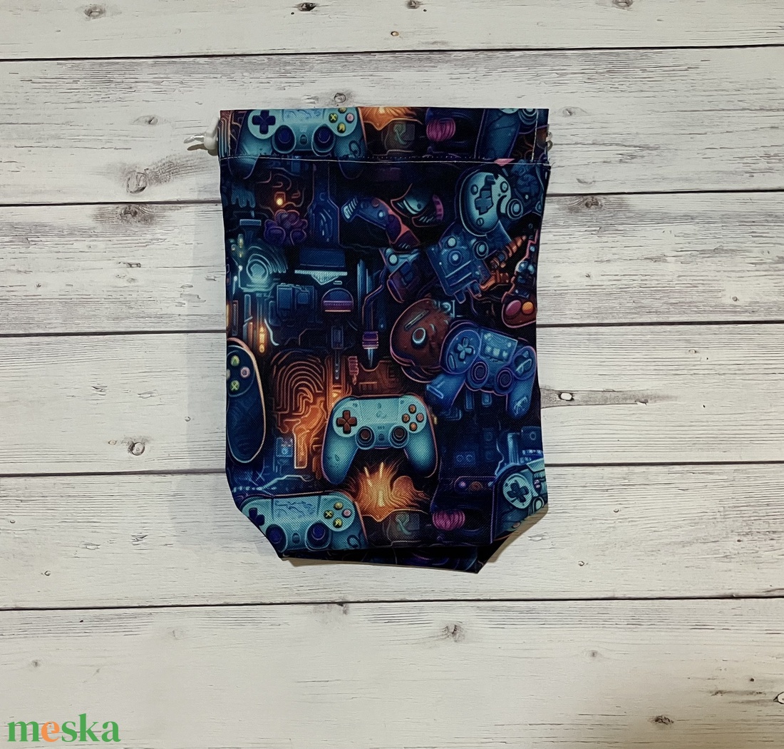 Tisztasági zsák - gamer minta - játék & sport - ovis felszerelés - egyéb ovis kiegészítő - Meska.hu