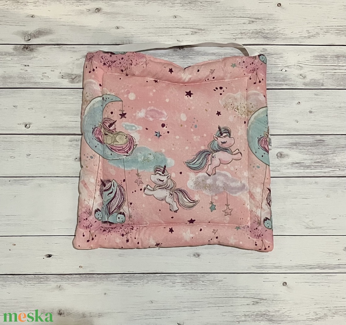 Székpárna iskolába - unikornis minta - otthon & életmód - lakástextil - székpárna, huzat - Meska.hu