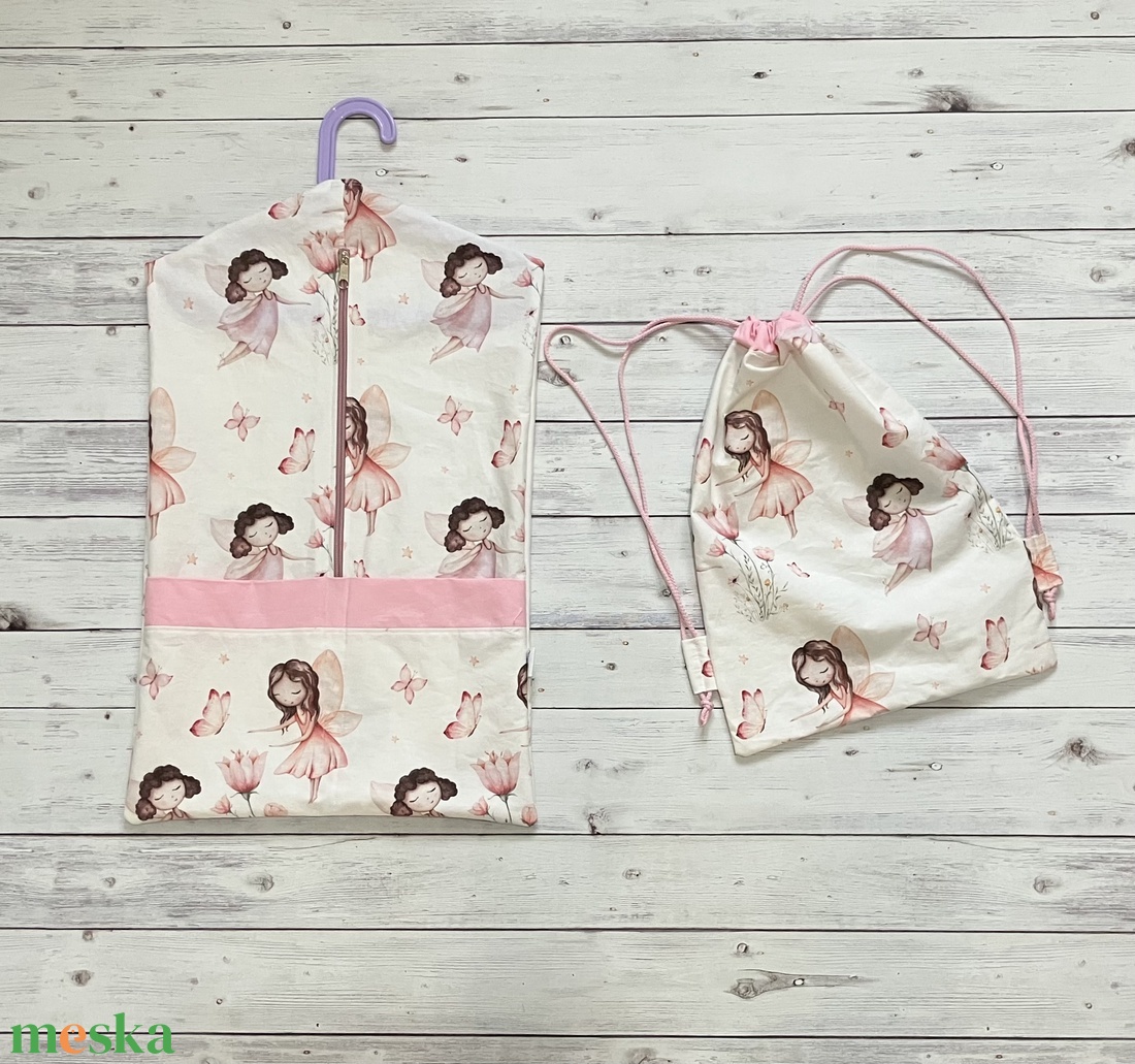 Virág tündér mintás ovizsák és tornazsák szett - játék & sport - ovis felszerelés - ovis szett - Meska.hu