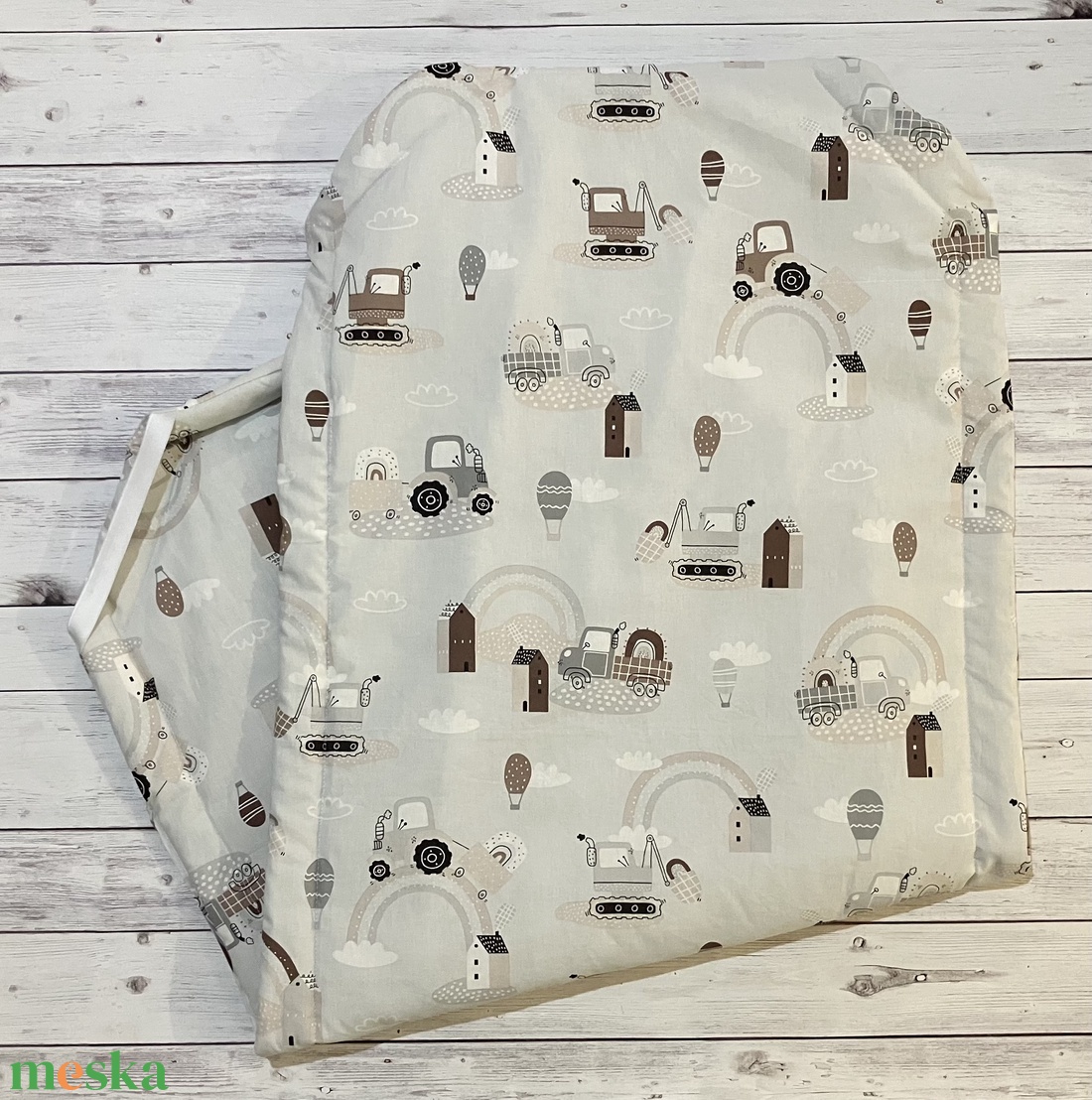 Munkagépes ovis vagy kisgyermek ágynemű szett + ovizsák tornazsák szett + derékalj  - játék & sport - ovis felszerelés - ovis szett - Meska.hu