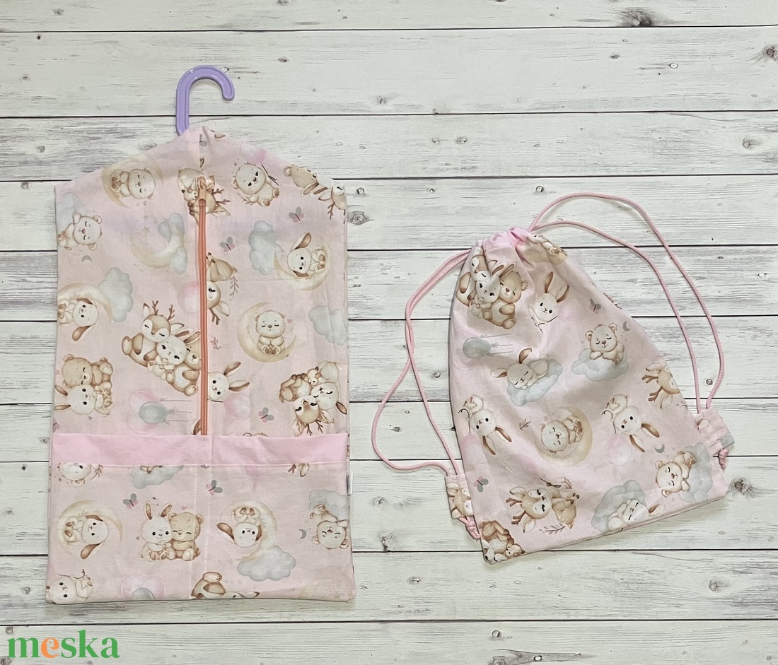 Állatos ovis vagy kisgyermek ágynemű szett + ovizsák tornazsák szett + derékalj  - játék & sport - ovis felszerelés - ovis szett - Meska.hu