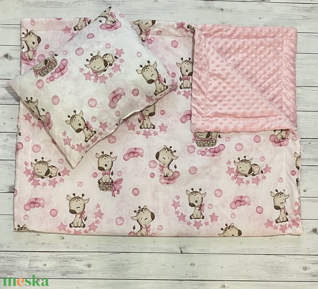 Zsiráfos ovis vagy kisgyermek ágynemű (2 db) + ovizsák tornazsák szett + derékalj - játék & sport - ovis felszerelés - ovis szett - Meska.hu