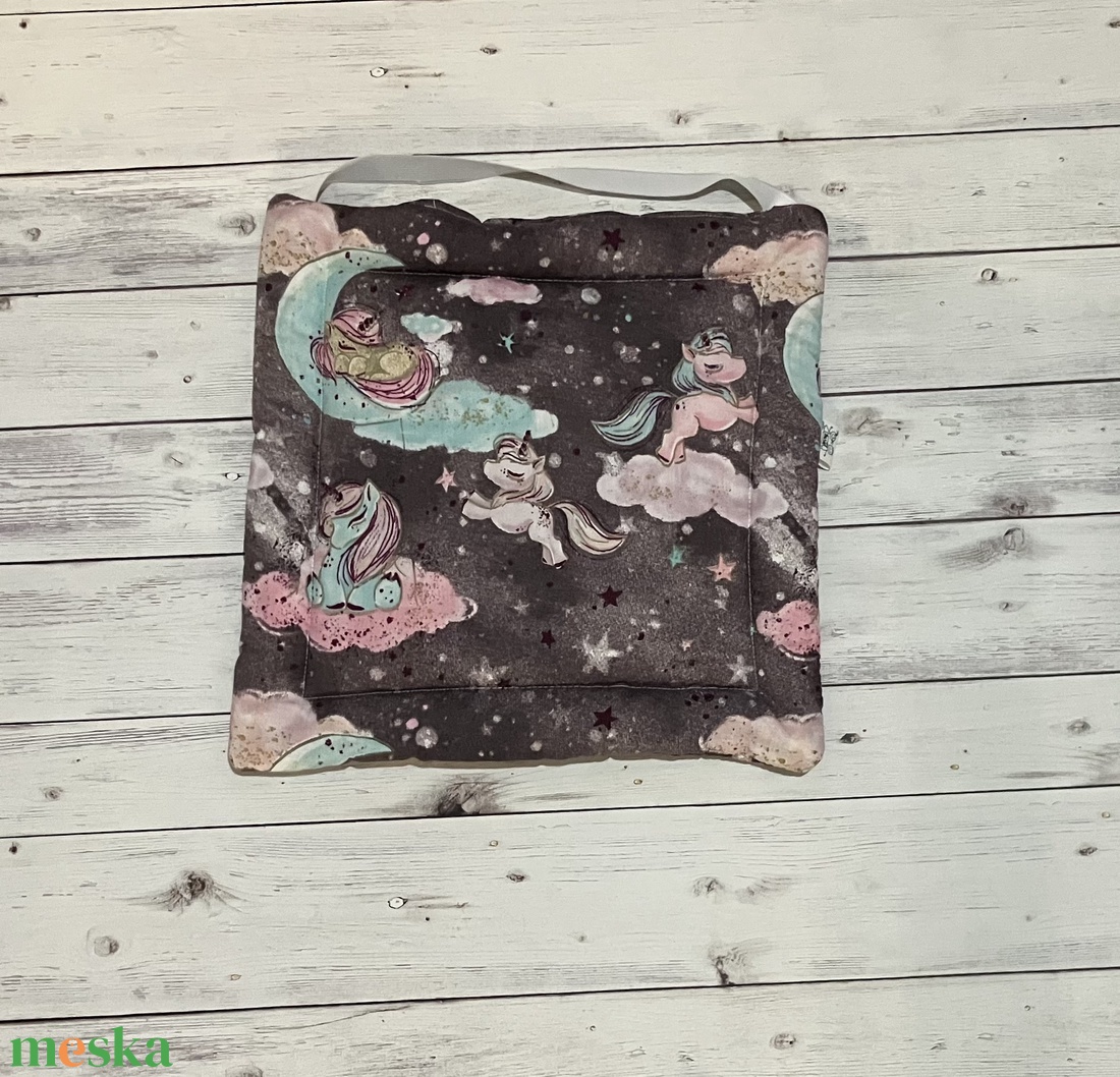 Székpárna iskolába - unikornis minta - otthon & életmód - lakástextil - székpárna, huzat - Meska.hu