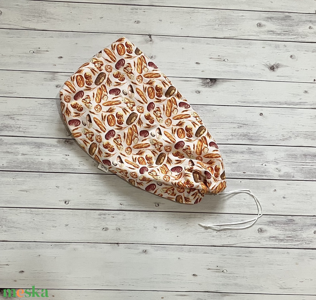 Kenyeres zsák - péksüti mintával - táska & tok - bevásárlás & shopper táska - kenyeres zsák - Meska.hu