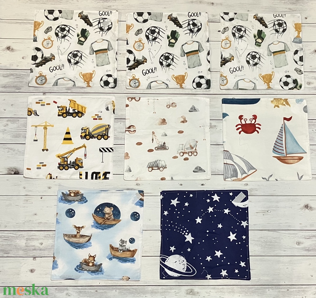 Textil szavéta / újraszalvéta, többféle minta - táska & tok - uzsonna- & ebéd tartó - szendvics csomagoló - Meska.hu