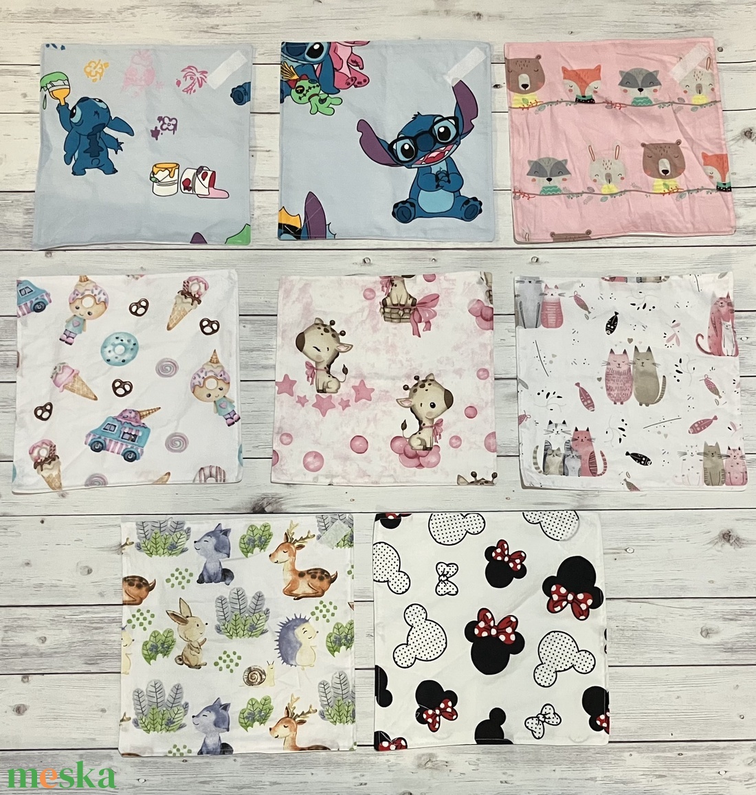 Textil szavéta / újraszalvéta, többféle minta - táska & tok - uzsonna- & ebéd tartó - szendvics csomagoló - Meska.hu