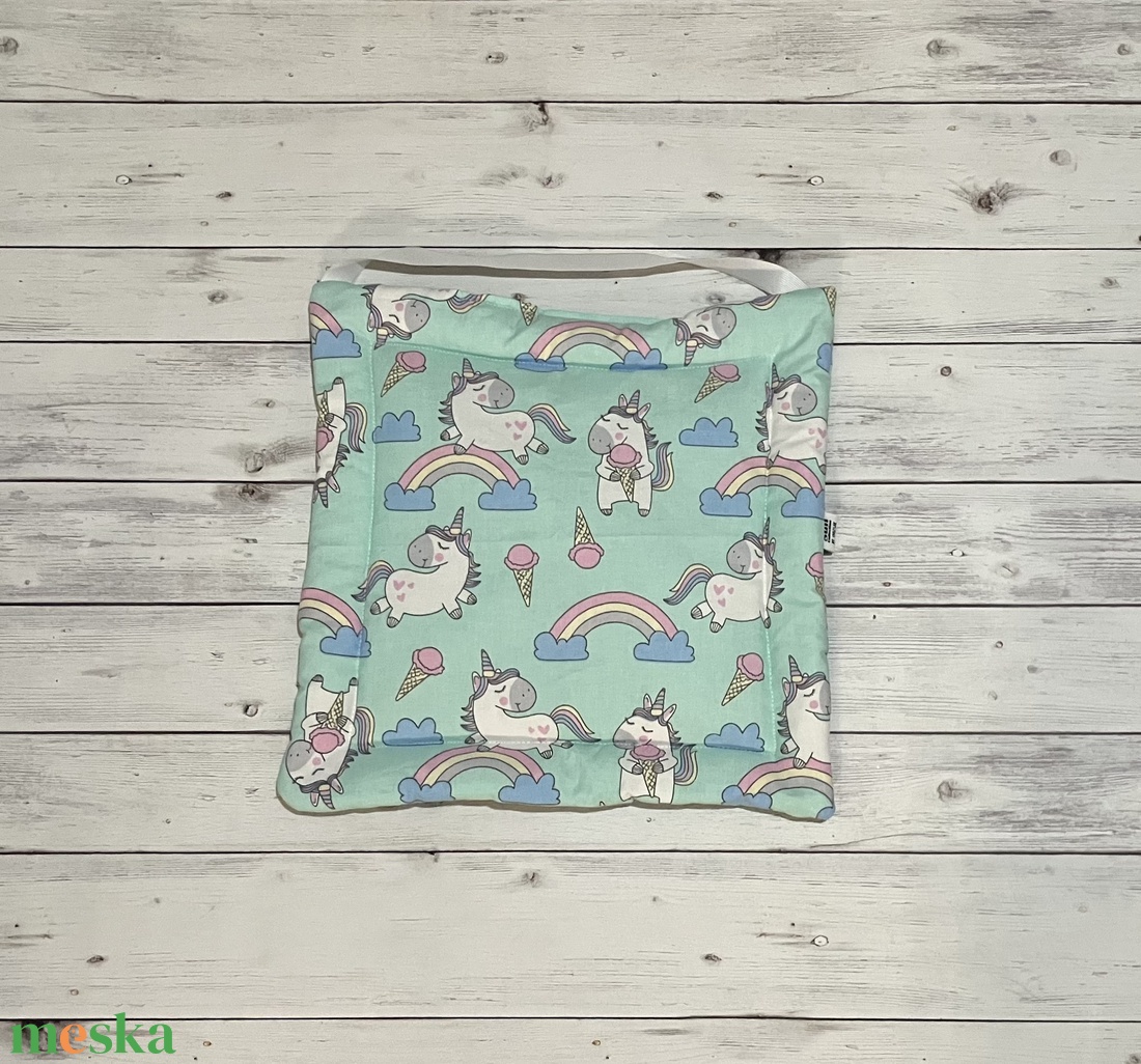 Székpárna iskolába - unikornis minta - otthon & életmód - lakástextil - székpárna, huzat - Meska.hu