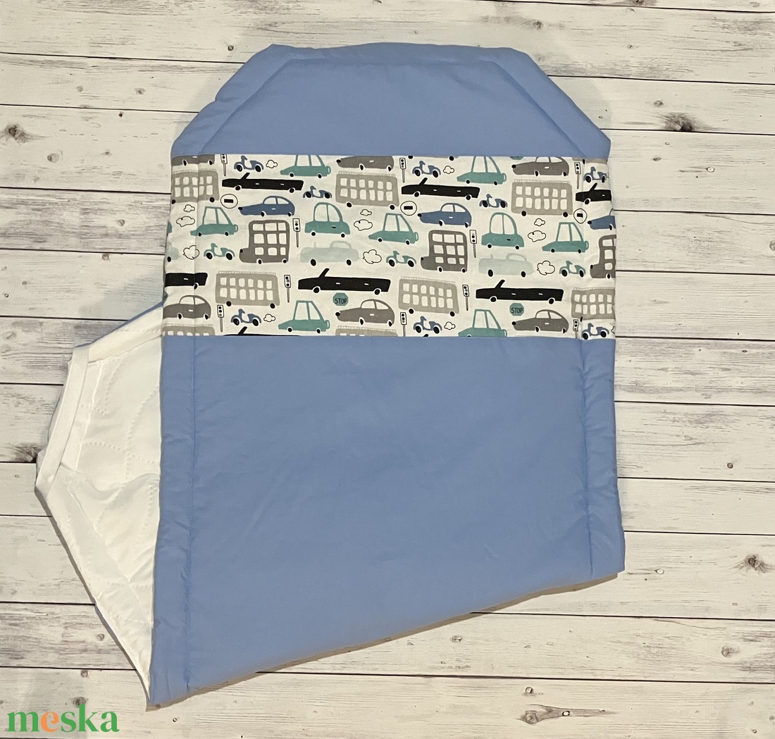 Vízhatlan ovis bélelt lepedő, derékalj, óvodai fektetőre - kék - játék & sport - ovis felszerelés - ovis lepedő - Meska.hu