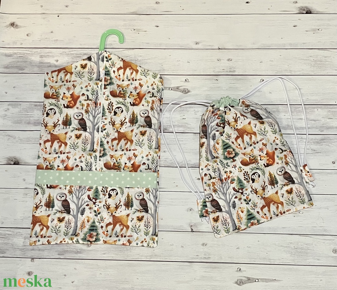 Erdei állatos ovizsák és tornazsák szett - játék & sport - ovis felszerelés - ovis szett - Meska.hu
