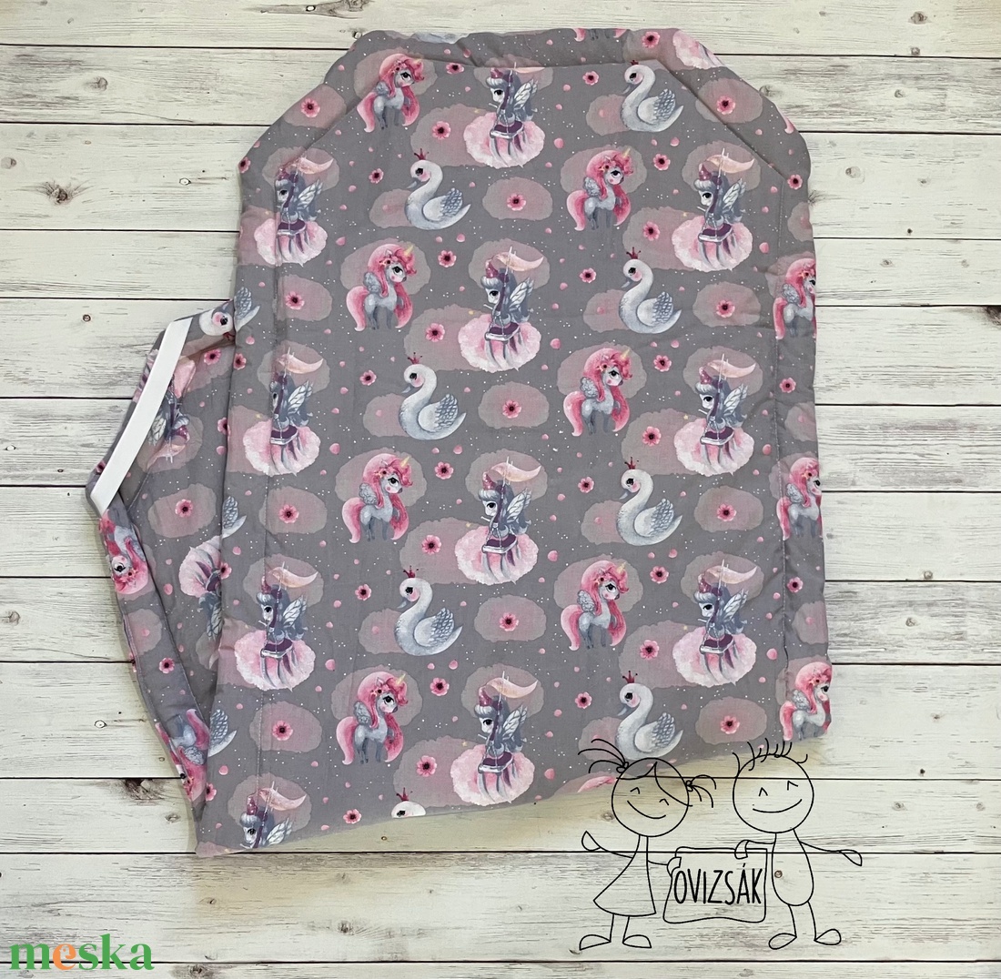 Unikornis és hattyú mintás ovis vagy kisgyermek ágynemű + ovizsák tornazsák szett + derékalj - játék & sport - ovis felszerelés - ovis szett - Meska.hu