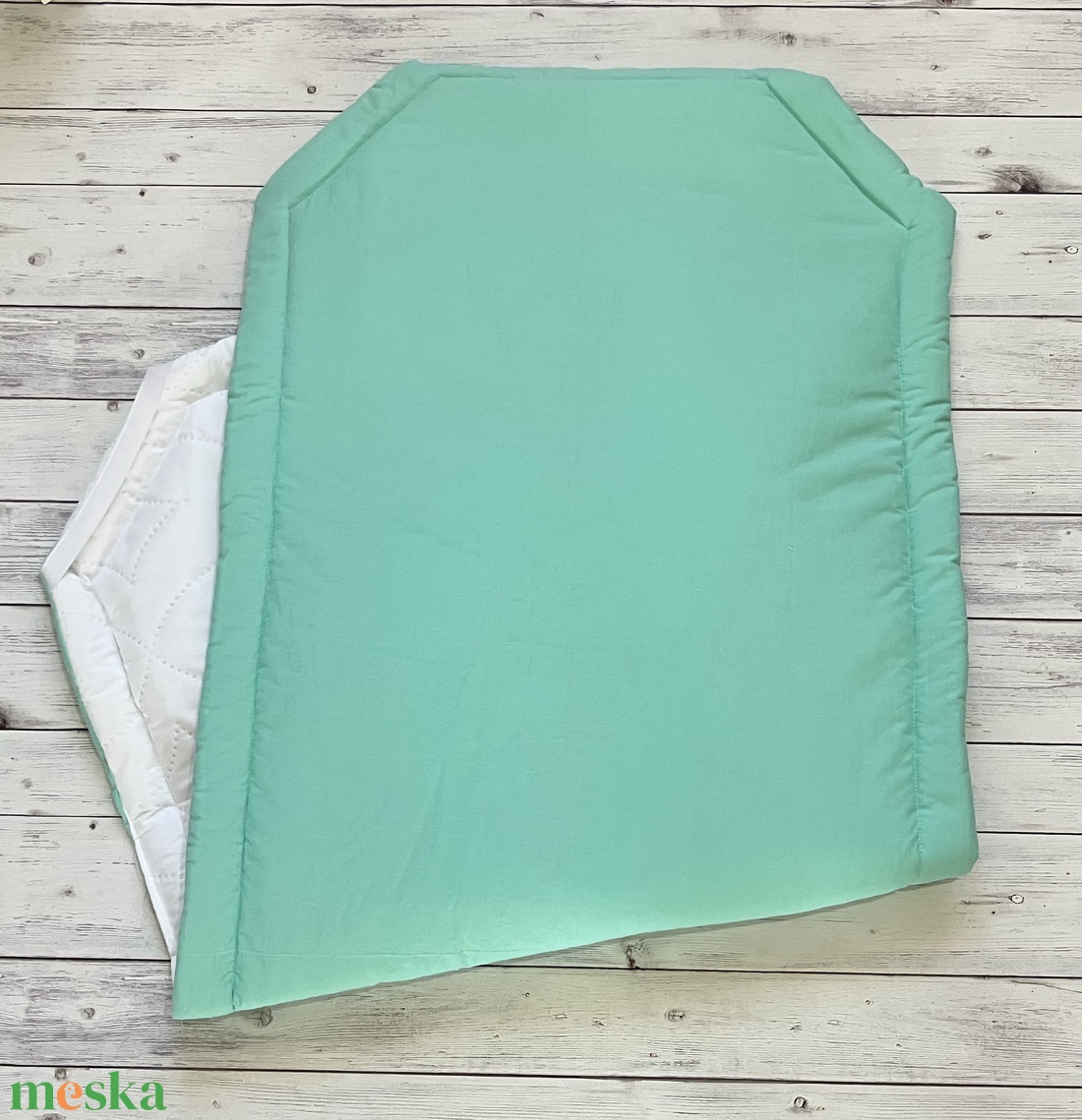 Vízhatlan ovis bélelt lepedő, derékalj, óvodai fektetőre - menta - játék & sport - ovis felszerelés - ovis lepedő - Meska.hu