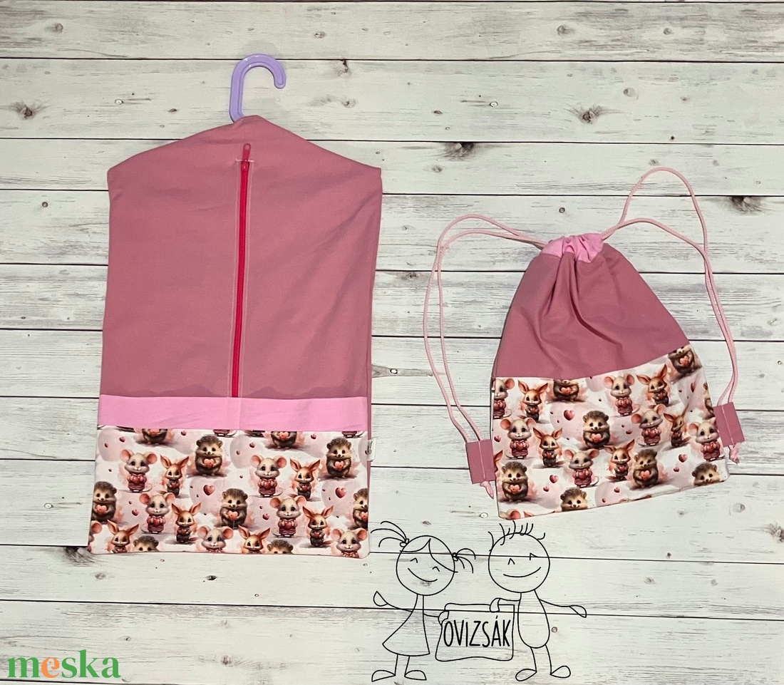 Süni és nyuszi mintás ovizsák és tornazsák szett - játék & sport - ovis felszerelés - ovis szett - Meska.hu