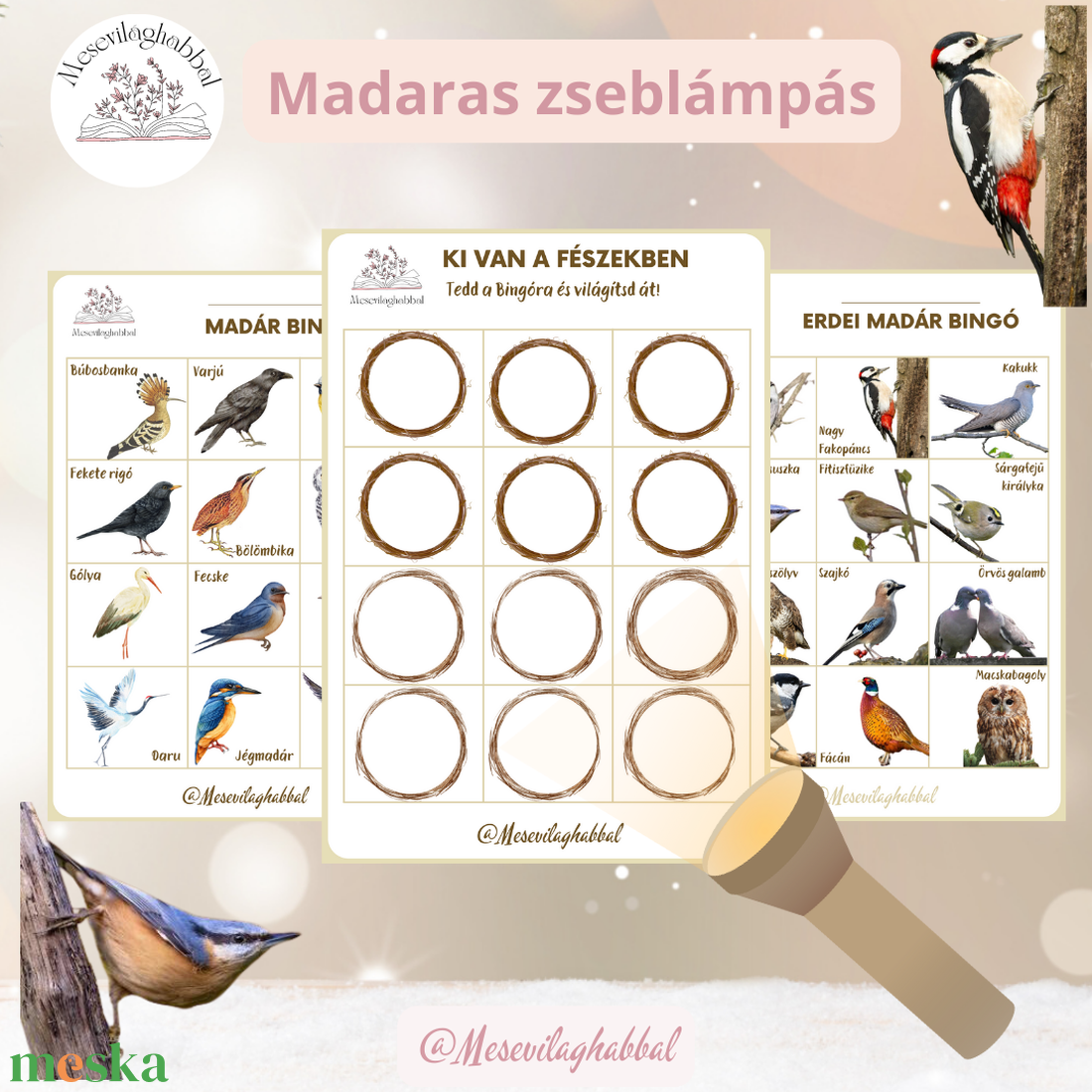 Madaras foglalkoztató csomag - játék & sport - készségfejlesztő és logikai játék - logikai játékok - Meska.hu