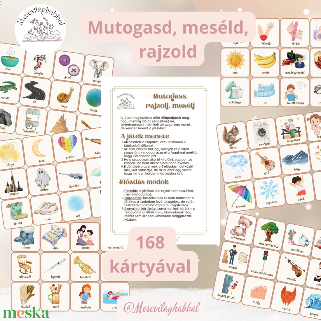 Activity jellegű mutogatós, mesélős, rajzolós - játék & sport - készségfejlesztő és logikai játék - logikai játékok - Meska.hu Activity jellegű mutogatós, mesélős, rajzolós - játék & sport - készségfejlesztő és logikai játék - logikai játékok - Meska.hu