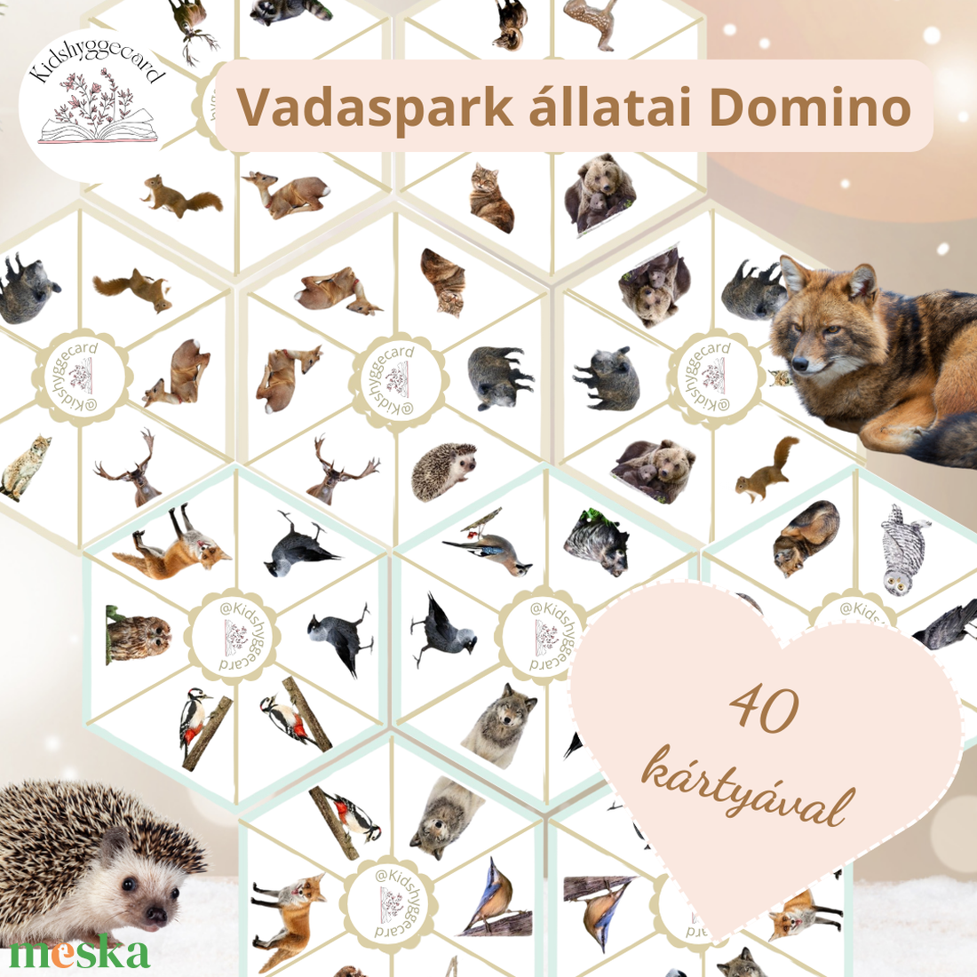 Domino Vadaspark Erdei állatok - játék & sport - készségfejlesztő és logikai játék - memória játékok - Meska.hu Domino Vadaspark Erdei állatok - játék & sport - készségfejlesztő és logikai játék - memória játékok - Meska.hu