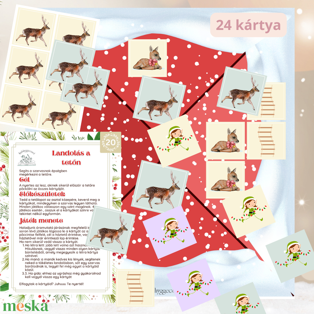 Téli pöckölős ügyességi játék - karácsony - mikulás - mikulás ajándékok - Meska.hu Téli pöckölős ügyességi játék - karácsony - mikulás - mikulás ajándékok - Meska.hu