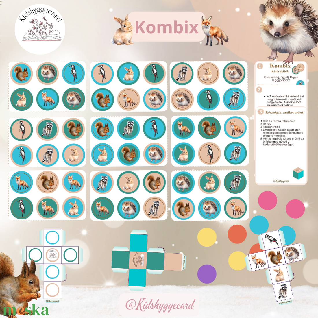 Kombix kártyajáték útijáték társas - játék & sport - készségfejlesztő és logikai játék - logikai játékok - Meska.hu Kombix kártyajáték útijáték társas - játék & sport - készségfejlesztő és logikai játék - logikai játékok - Meska.hu