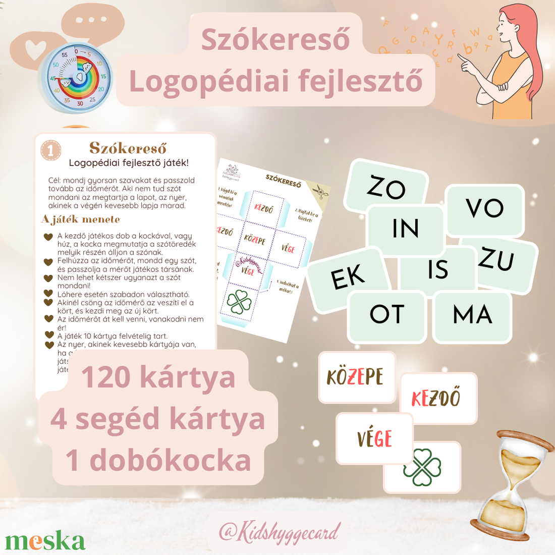 Szókereső logopédiai fejlesztő 120 kártya - játék & sport - készségfejlesztő és logikai játék - logikai játékok - Meska.hu Szókereső logopédiai fejlesztő 120 kártya - játék & sport - készségfejlesztő és logikai játék - logikai játékok - Meska.hu