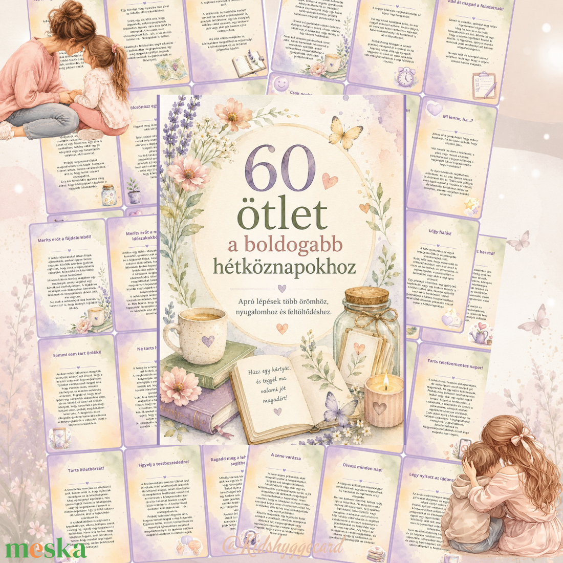 60 boldogság kártya - játék & sport - motivációs jutalomtábla - Meska.hu