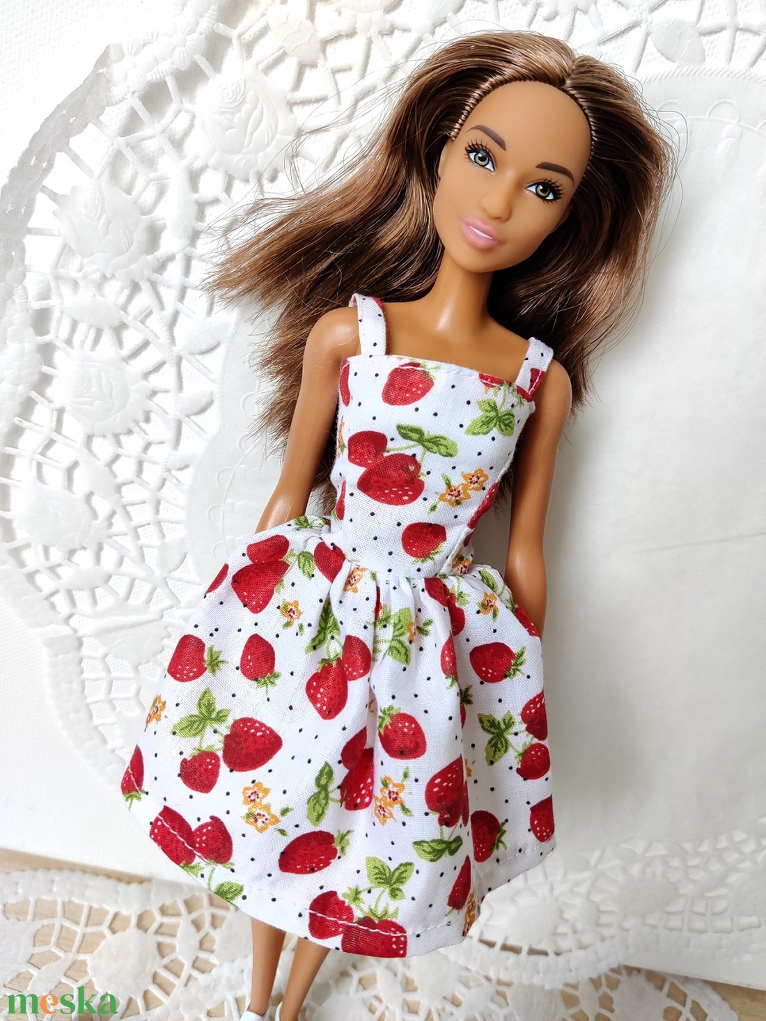 Barbie babaruha epermintás - játék & sport - baba & babaház - babaruha, babakellék - Meska.hu