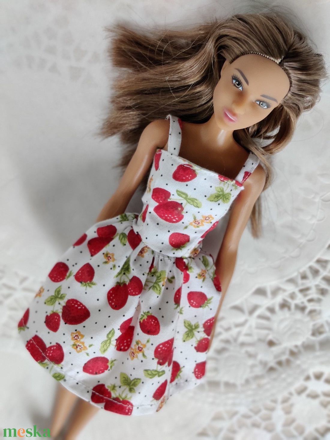 Barbie babaruha epermintás - játék & sport - baba & babaház - babaruha, babakellék - Meska.hu
