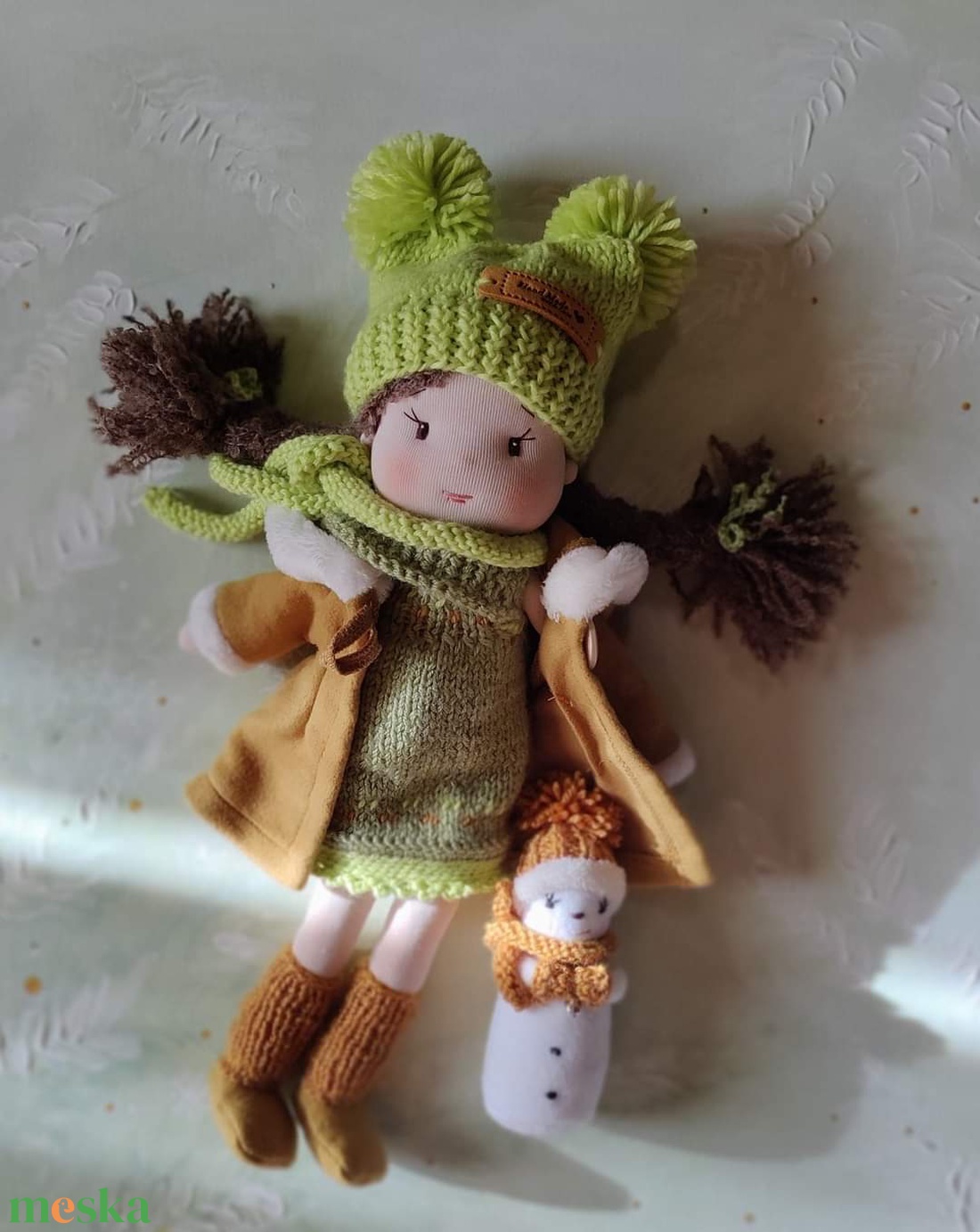 Waldorf baba rongybaba - játék & sport - baba & babaház - öltöztethető baba - Meska.hu