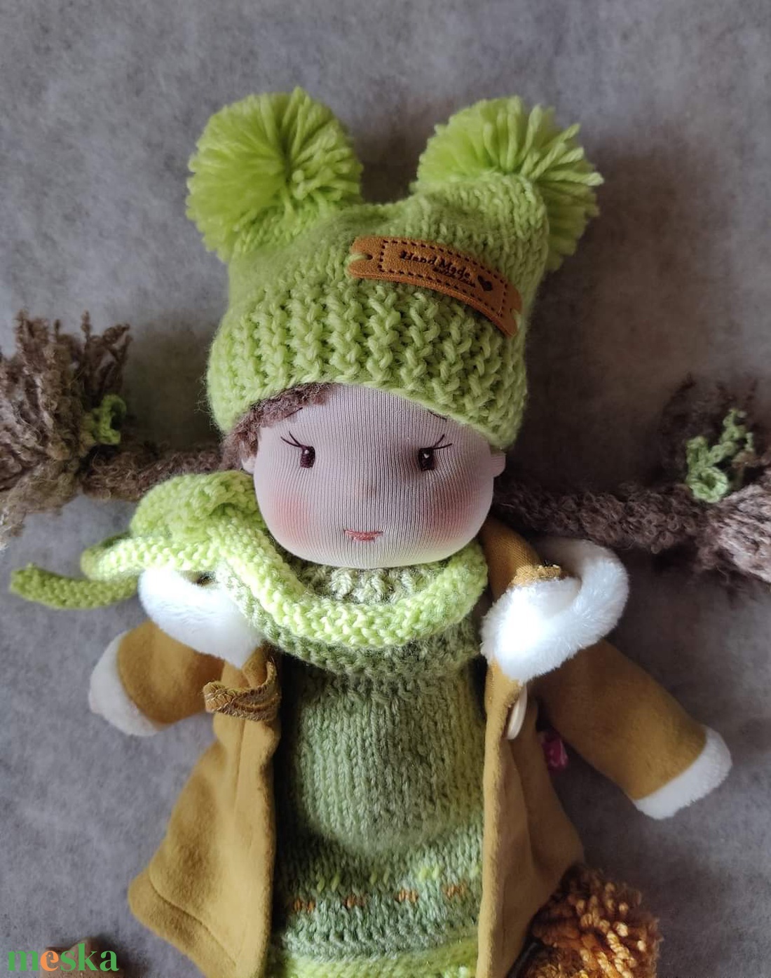 Waldorf baba rongybaba - játék & sport - baba & babaház - öltöztethető baba - Meska.hu