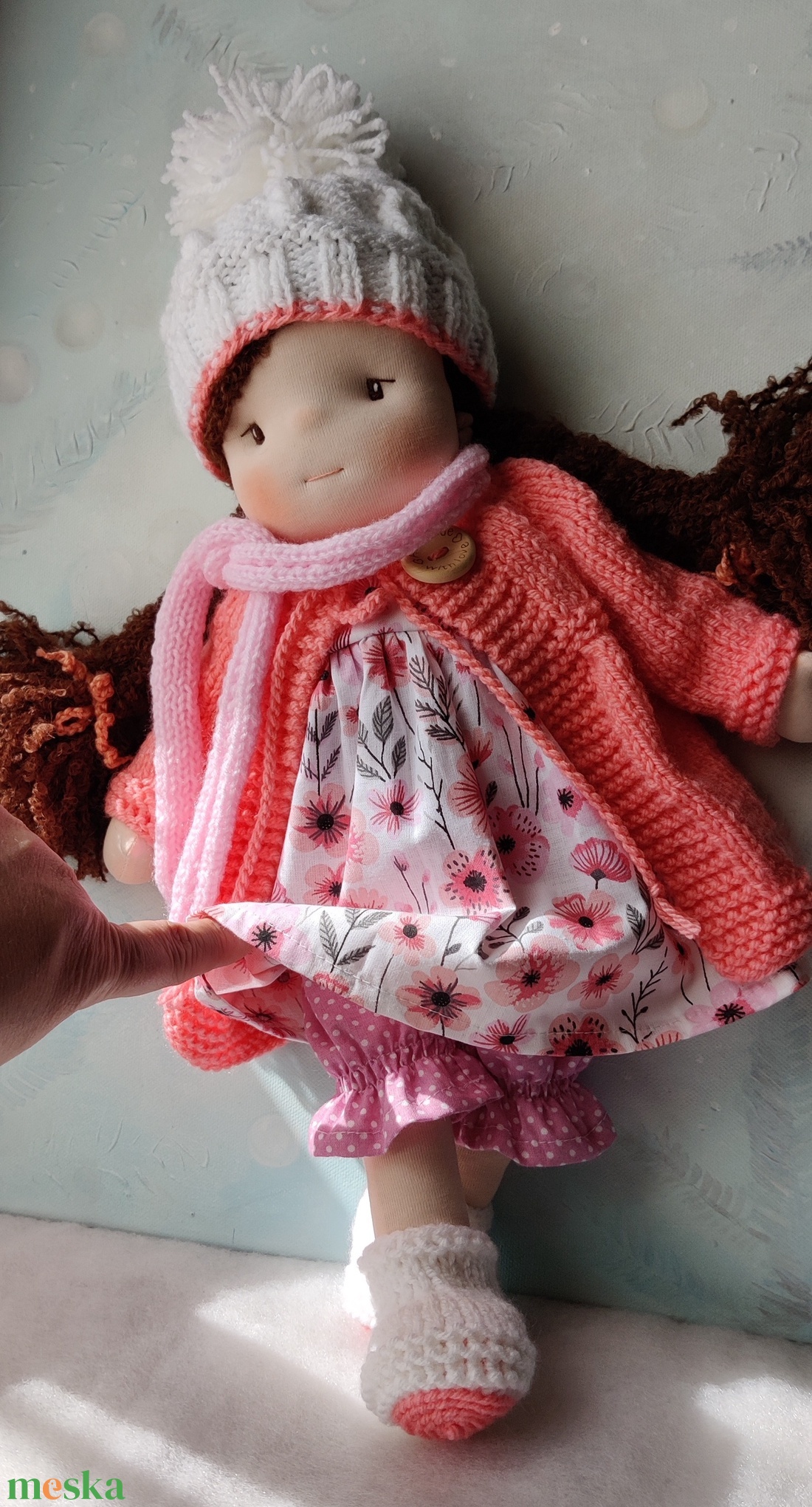 Waldorf baba, öltöztethető rongy baba - játék & sport - baba & babaház - öltöztethető baba - Meska.hu