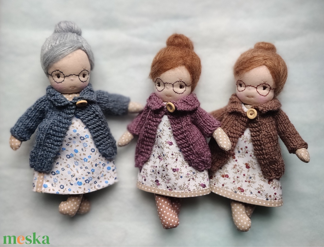 Nagymama rongybaba, waldorf baba, nagyika baba - játék & sport - baba & babaház - játékbaba, babakellék - Meska.hu